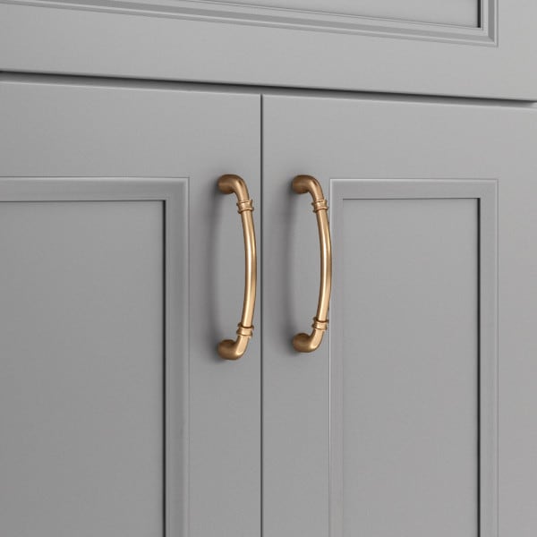 Jeffrey Alexander 160 mm Center-to-Center Satin Bronze Marie Cabinet Pull - 445-160SBZ