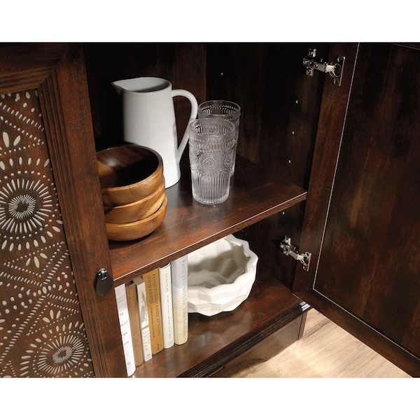Sauder Viabella Storage Cabinet Cuc , Adjustable shelf behind each door for flexible storage options - 424150