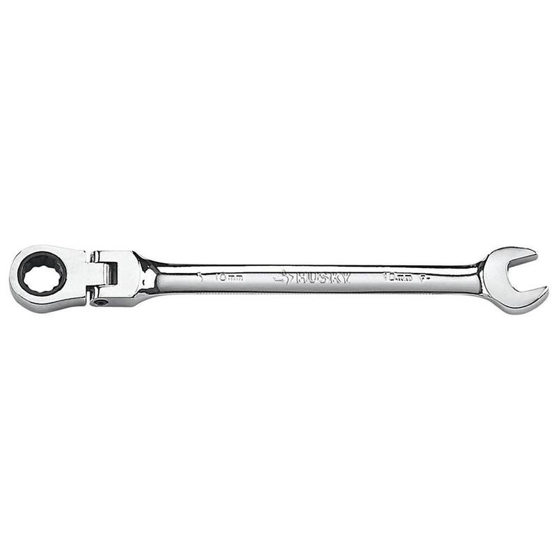 Husky 10 mm Flex Head Ratcheting Combination Wrench - HFRW10MM