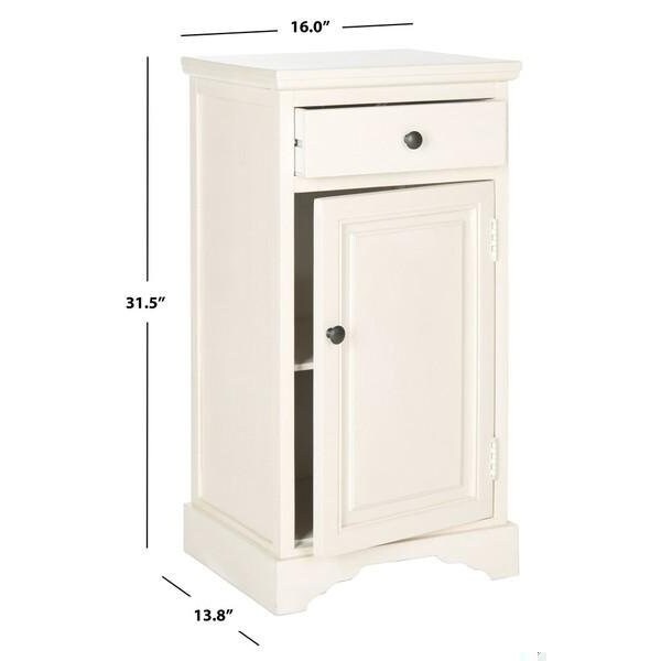 Safavieh Jett Cabinet- White - 31.5 X 13.75 X 16 In. - AMH5722C