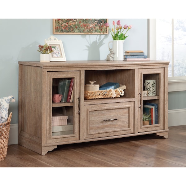 Sauder Rollingwood Country Storage Cred , Durable, 1 in. thick top for printer, binders, and more - 431437
