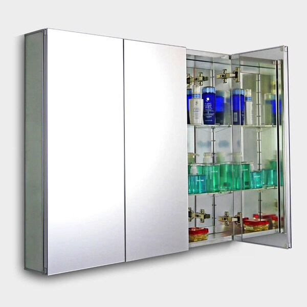 Ketcham 31" x 27" Surface Mounted/Recessed Polished Edge Tri Door Cabinet - ALTV-3128PE
