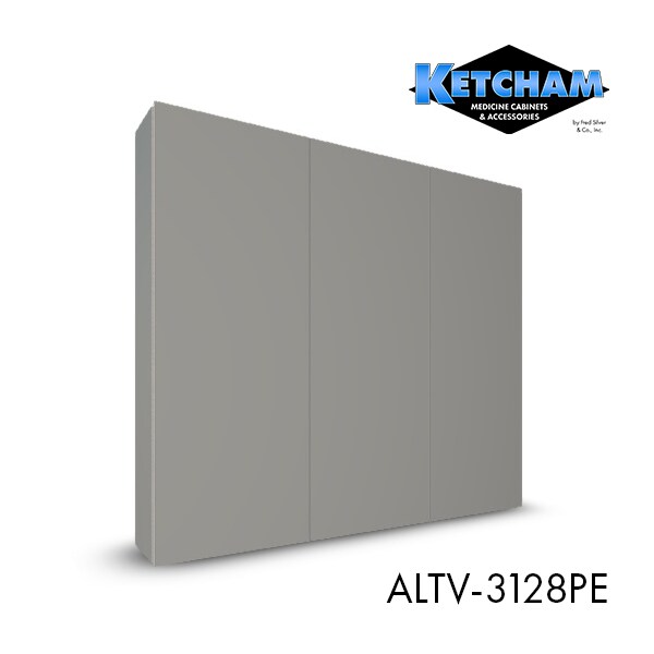 Ketcham 31" x 27" Surface Mounted/Recessed Polished Edge Tri Door Cabinet - ALTV-3128PE