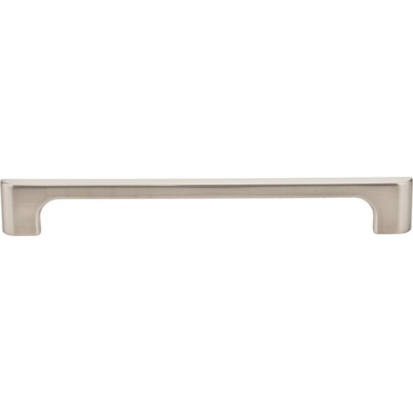 Jeffrey Alexander 192 mm Center-to-Center Satin Nickel Asymmetrical Leyton Cabinet Pull - 286-192SN
