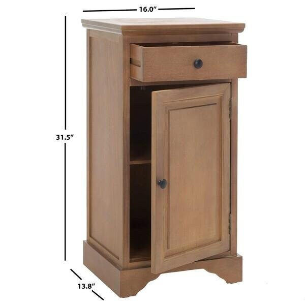 Safavieh Jett Cabinet- Washed Natural Pine - 31.5 x 13.75 x 16 in. - AMH5722B