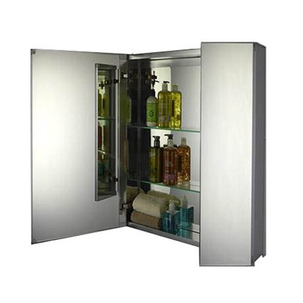 Ketcham 26" x 24" Surface Mounted/Recessed Polished Edge Dual Door Cabinet - ALD-2625PE