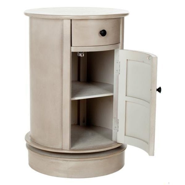 Safavieh Toby Oval Cabinet - Vintage Grey - AMH5712A