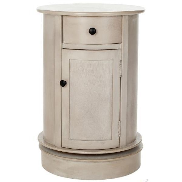 Safavieh Toby Oval Cabinet - Vintage Grey - AMH5712A