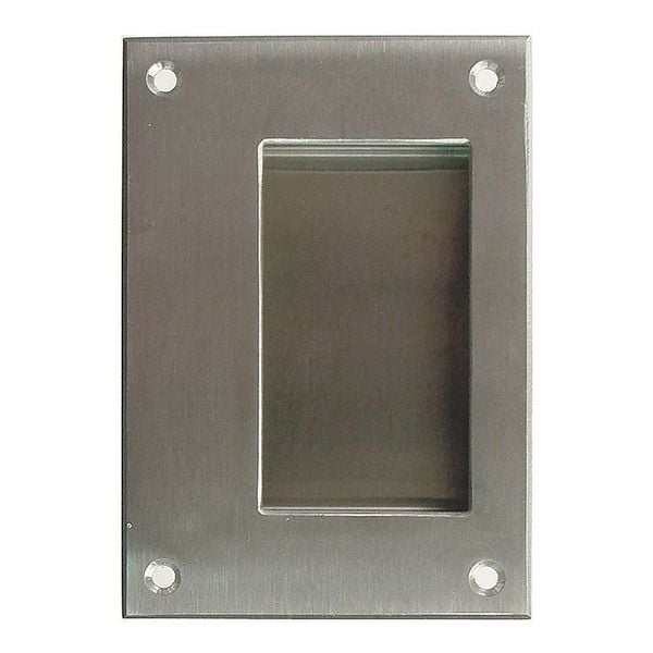 Monroe Pmp Recessed Pull Handle, Steel, Natural, Unth. Through Holes - PH-0323