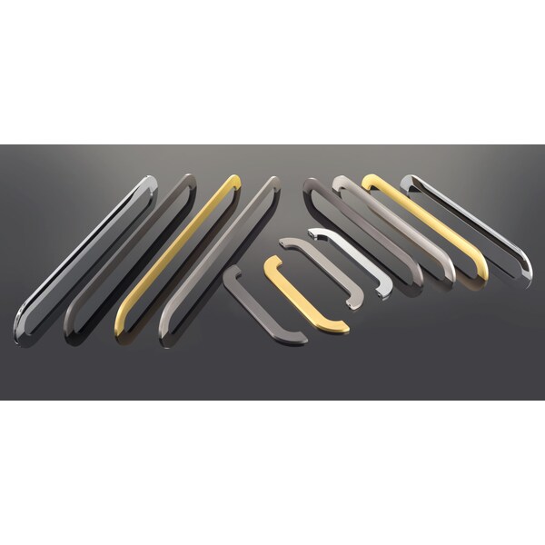 Richelieu 12 5/8 in (320 mm) Center-to-Center Brushed Gold Contemporary Cabinet Pull - 7381320165