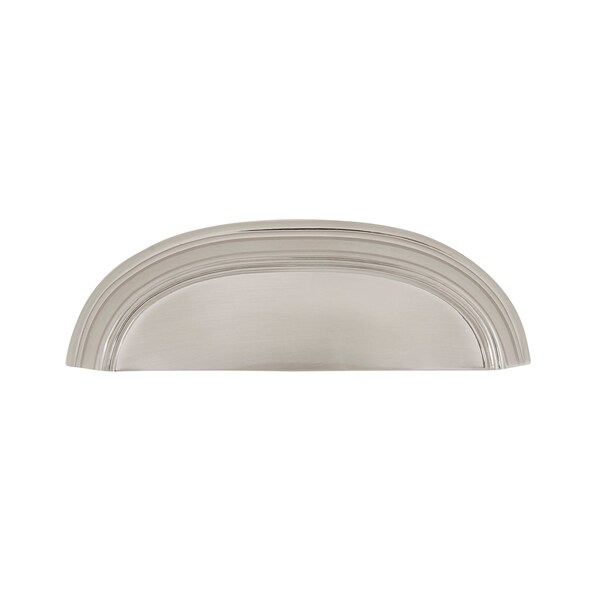Hickory Hardware Cup Pull 3 Inch & 3-3/4 Inch (96mm) Center to Center - P2144-SN