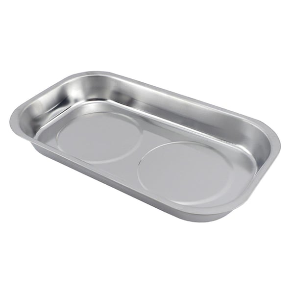 The Magnet Source 9.5 in. Stainless Steel 3.4 MGOe Magnetic Tray; Silver - Case of 3 - 2501401