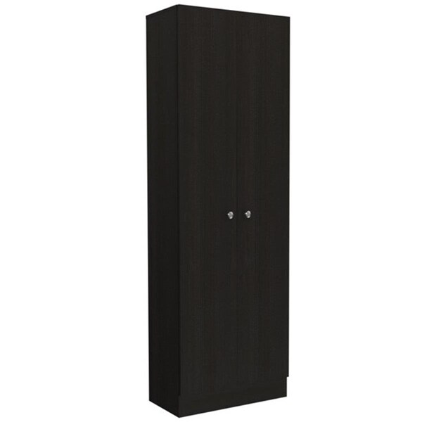 Depot E-Shop Dakari Multistorage Double Door Cabinet, Black - DE-ALW5206