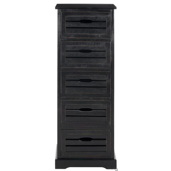 Safavieh Sarina 5 Drawer Cabinet - Black - AMH5714B