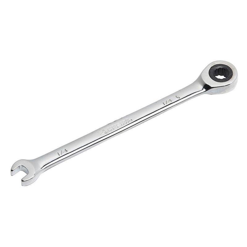 Husky 1/4 in. 12-Point SAE Ratcheting Combination Wrench - HRW14