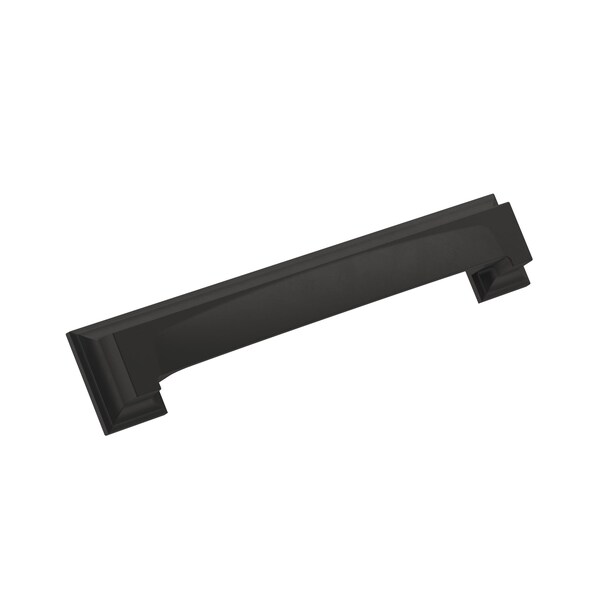 Amerock Appoint 5-1/16 in & 6-5/16 in 128 mm & 160 mm Center-to-Center Matte Black Cabinet Cup Pull - BP36763FB