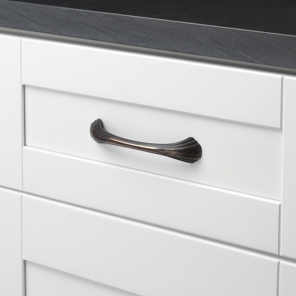 Gliderite Hardware 4-9/16 in. Center to Center Oil Rubbed Bronze Classic Cabinet Pull - 4048-ORB, 5PK - 4048-ORB-5