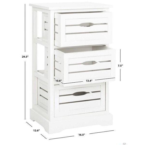 Safavieh Samara Cabinet - Distressed Cream - AMH5713A