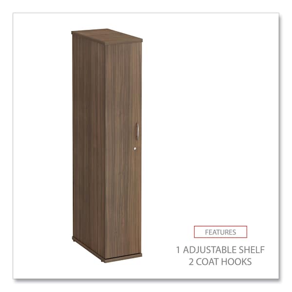 Alera Alera Valencia Series Wardrobe, 11 7/8w x 23 5/8d x 65h, Modern Walnut - VA621224WA