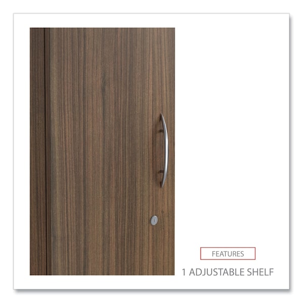 Alera Alera Valencia Series Wardrobe, 11 7/8w x 23 5/8d x 65h, Modern Walnut - VA621224WA