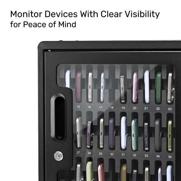 Luxor CellGuard Cell Phone Storage Cabinet with Wall-Mount Kit - CHZZ002