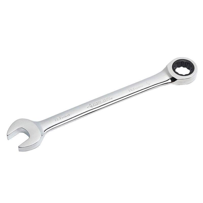 Husky 18 mm 12-Point Metric Ratcheting Combination Wrench - HRW18MM