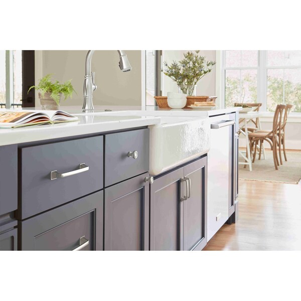 Amerock Ville 5-1/16 in 128 mm Center-to-Center Satin Nickel Cabinet Pull - BP36776G10