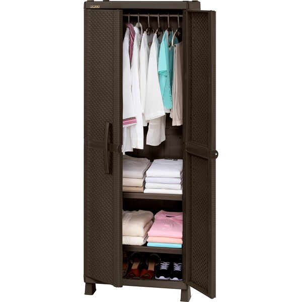 Rimax Resin Rattan Wardrobe Cabinet - 11724