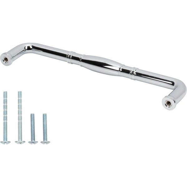 Designperfect 6-5/16'' Center-to-Center Handle Pull, Polished Chrome, 10PK - DPA10R575PC