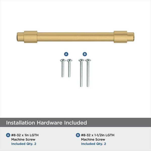 Amerock Destine 3-3/4 in 96 mm Center-to-Center Champagne Bronze Cabinet Pull - BP36858CZ