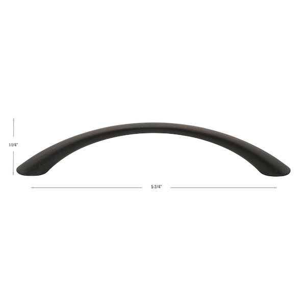 Gliderite Hardware 5 in. Center to Center Oil Rubbed Bronze Arched Cabinet Pull - 2022-ORB, 25PK - 2022-ORB-25
