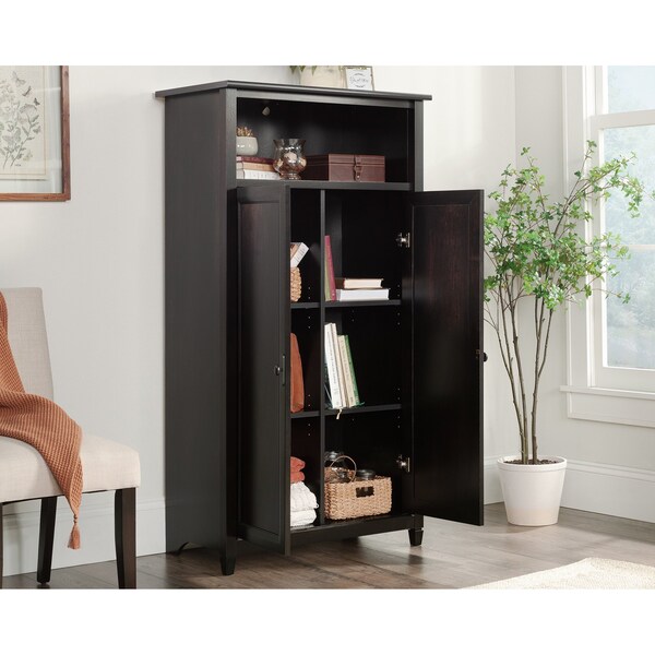 Sauder Edge Water Storage Cabinet Eb , Hidden storage behind doors for proficient organization and privacy - 434815
