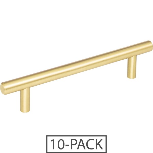 Elements By Hardware Resources 128 mm Center-to-Center Brushed Gold Naples Cabinet Bar Pull,  - 176BG-10