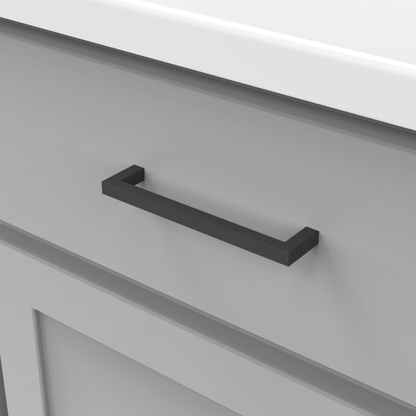 Heritage Designs Contemporary Pull 5116 Inch 128mm Center to Center Matte Black Finish, 10PK - R077747MBX10B