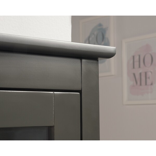 Sauder Anda Norr Display Cabinet Blk , Two adjustable shelves for flexible storage options - 423281