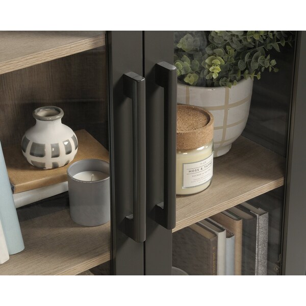 Sauder Anda Norr Display Cabinet Blk , Two adjustable shelves for flexible storage options - 423281