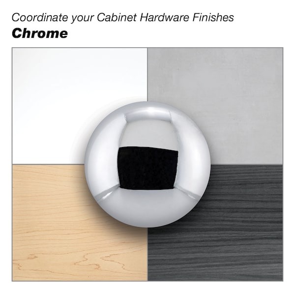 Richelieu 7-9/16 in. (192 mm) Center-to-Center Chrome Transitional Drawer Pull - BP8252192140