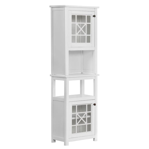 Kd Cama De Bebe Derby Bath Deluxe Storage Cabinet with Hutch - KD3238738