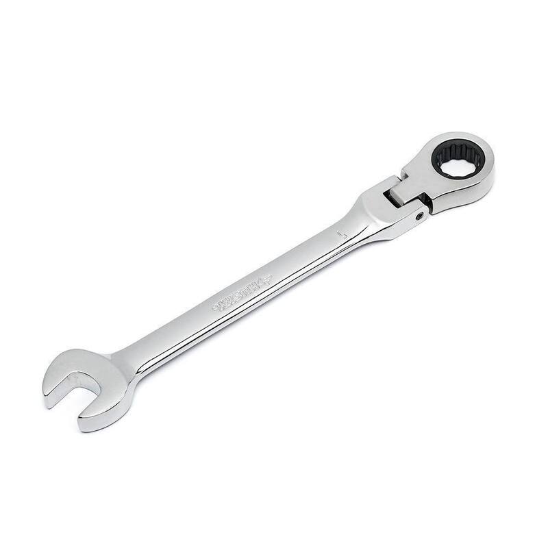 Husky 7/16 in. Flex Head Ratcheting Combination Wrench - HFRW716