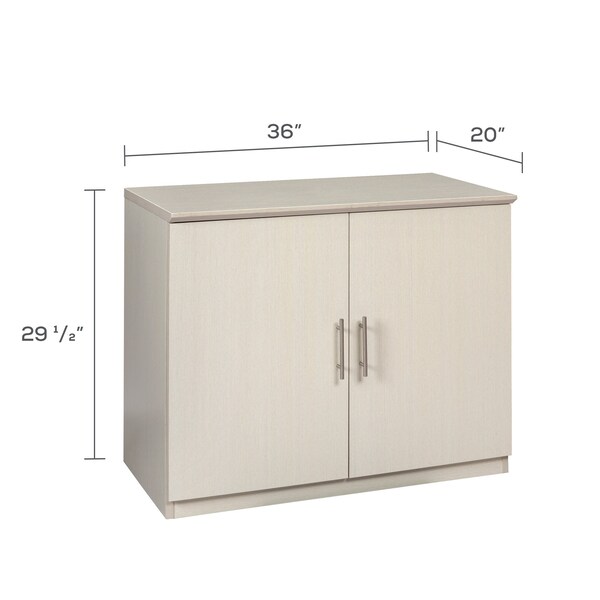 Mayline Storage Cabinet, w/2 Wood Doors, Sea Salt - MSCTSS