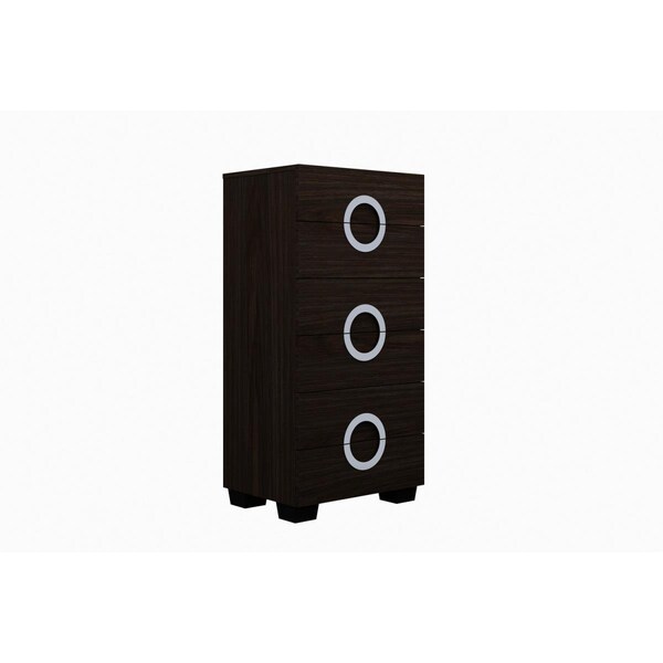 Kd Estanteria Refined High Gloss Chest, Wenge - 48 in. - KD3698970