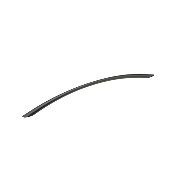 Richelieu 12 in (305 mm) Center-to-Center Matte Black Contemporary Drawer Pull - BP85820304900