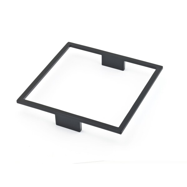 Richelieu 6 5/16 in (160 mm) Center-to-Center Matte Black Contemporary Cabinet Pull - 1015160900
