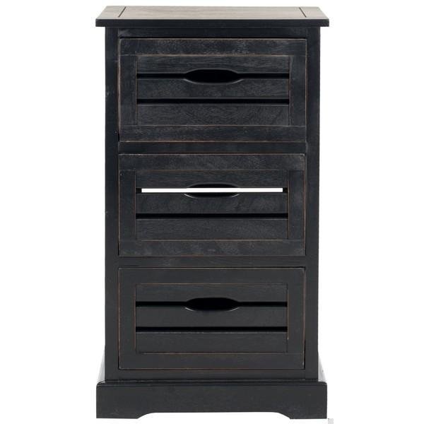 Safavieh Samara 3 Drawer Cabinet - Black - AMH5713B