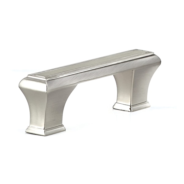 Richelieu 3 3/4 in (96 mm) Center-to-Center Brushed Nickel Traditional Drawer Pull - BP77596195