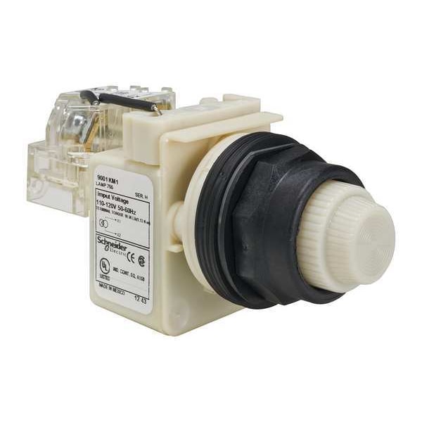 Schneider Electric Bombilla piloto push to test, color blanco, incandescente - 9001SKT1W31