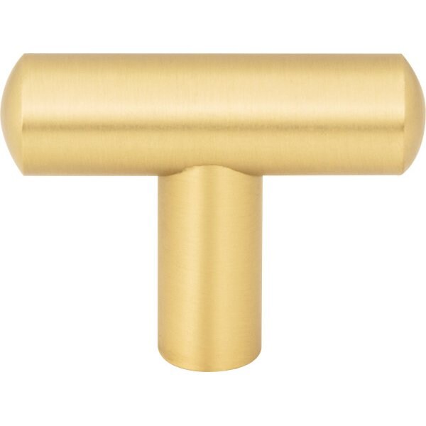 Jeffrey Alexander 1-7/8" Overall Length Brushed Gold Key West Cabinet Bar Pull - 48BG