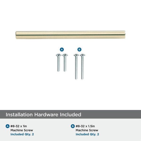 Amerock Bar Pulls 3-3/4 in 96 mm Center-to-Center Champagne Bronze Cabinet Pull - BP40516CZ