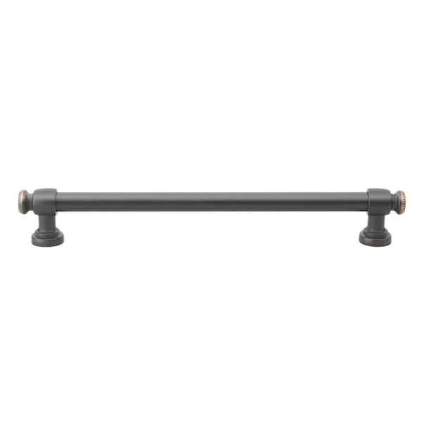 Gliderite Hardware 7-5/8 in. Center to Center Oil Rubbed Bronze Classic Euro Bar Pull - 4361-192-ORB - 4361-192-ORB-1