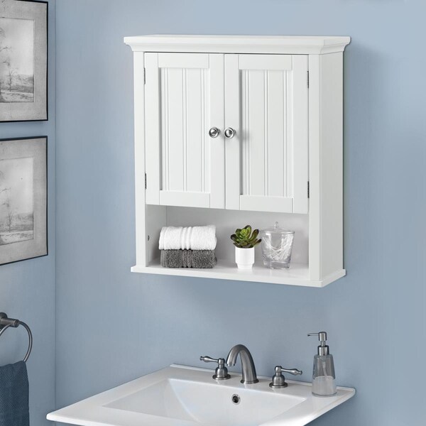 Latestluxury OS Home & Office Two Door Wall Cabinet with Shelves - LA3320382